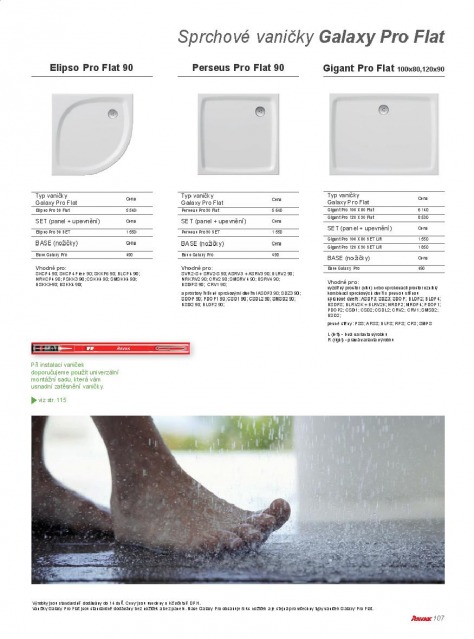 Koupelny Ravak katalog, strana 107 Koupelny Ravak katalog, strana 107