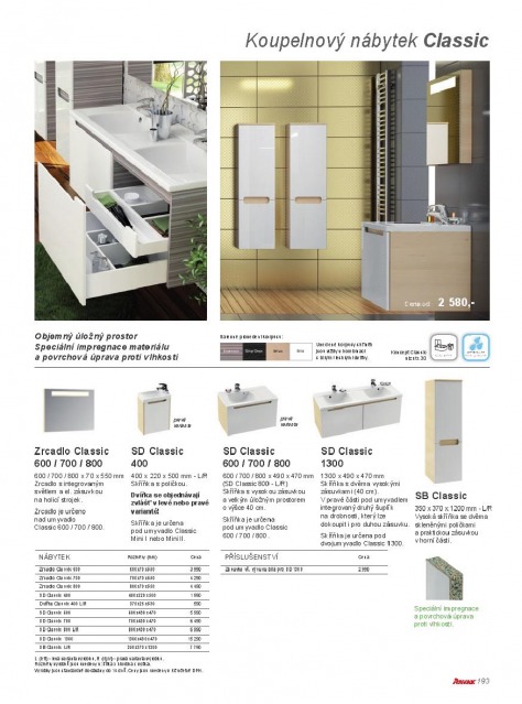 Koupelny Ravak katalog, strana 192