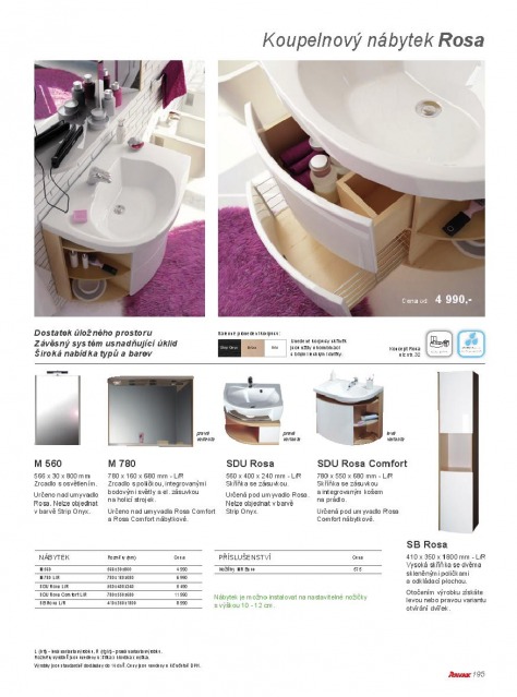 Koupelny Ravak katalog, strana 194