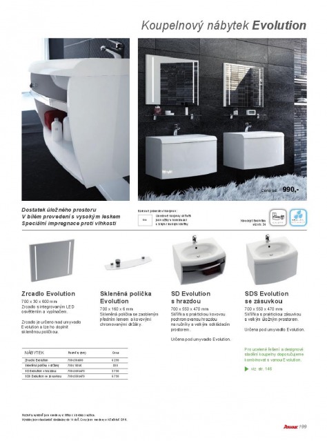 Koupelny Ravak katalog, strana 198