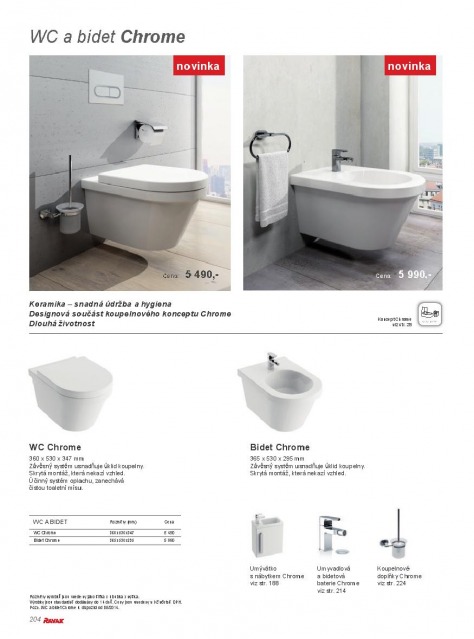 Koupelny Ravak katalog, strana 203