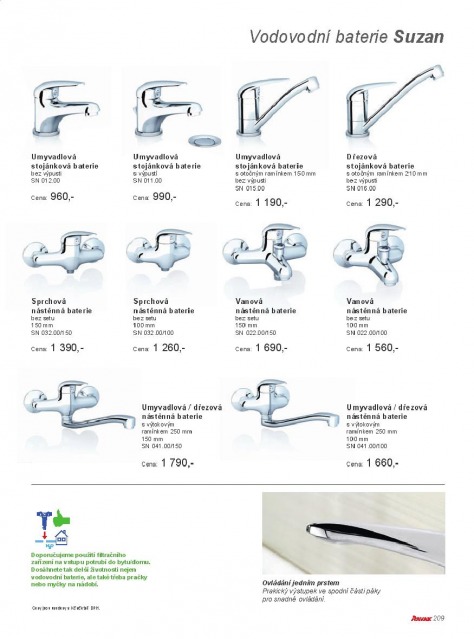 Koupelny Ravak katalog, strana 208