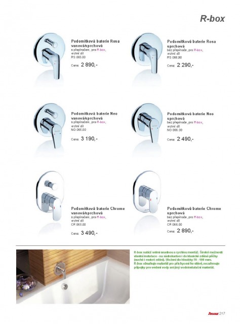 Koupelny Ravak katalog, strana 216